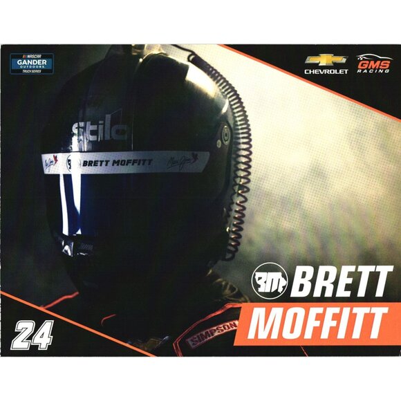 Brett Moffitt NASCAR Gander Outdoors 8" x 6.25" Hero Card Postcard Promo - Picture 1 of 2